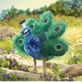 thumbnail image 2 of Folkmanis Small Peacock Hand Puppet, 2 of 2