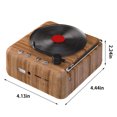 thumbnail image 3 of LSLJS Tourne-Disque Sans Fil Bluetooth Son Rétro Créatif Mini Portable Insert de Carte Petit Haut-Parleur Caisson de Basses Cadeau, Audio Bluetooth, 3 of 8