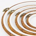 thumbnail image 2 of jifeng 4 inch - 10 inch Round Adjustable Embroidery Hoops Imitation-wood Plastic Circle 17cm, 2 of 6