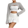 thumbnail image 2 of Qertyioot Chandails Tricotés pour Femmes, Mode pour Femmes Manches Longues de Noël Col Rond Ample Tendance Hauts Blouse Chandail, 2 of 3