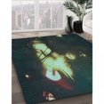 thumbnail image 3 of Ahgly Tapis Rectangulaire Lavable en Machine Intérieur Transitionnel Vert Mer, 5 Pieds x 8 Pieds, 3 of 7