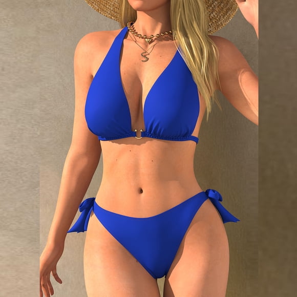 Kyusrd Bikini Sets For Women Two Piece Swimsuits Summer Beach Swim Bathing Suits Women's Sports Printing Matching Zipper Slim Jumpsuit Sports Surf Suit Swimsuit