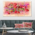 thumbnail image 1 of Roses Pastel Chalk Illustration - Floral Art Canvas Print, 1 of 4