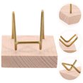thumbnail image 3 of Shisuyan Crystal Mineral Display Stand Wooden Base Mineral Display Easel Minerals Displaying Holder, 3 of 8