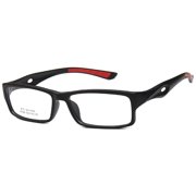 Bangcool Eye Glasses TR90 Frame Reading Glasses Clear Lens Glasses for Adult Women & Men