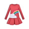 thumbnail image 1 of Robe Fille Arc-en-Ciel de Noël Fête Manches Longues Coton 3 Ans, 1 of 1