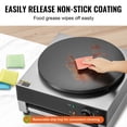 thumbnail image 4 of KFFKFF Electric Crepe Machine, 16" Commercial Grade, 1700W Power Flat Griddle, Nonstick & Stainless Steel for Pancakes, Desktop Round Cereal Pancake Maker with Temperature Adjustment, 4 of 9