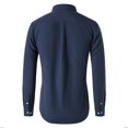 thumbnail image 3 of Admvng Work Shirts For Men Casual Cardigan Solid Color Textile Long Sleeved Shirt M-5XL, 3 of 7
