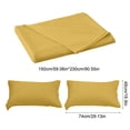 thumbnail image 3 of EGNMCR Solid Color Ease Friendly Washable Sheets A Pair Of Pillowcases Fiber bed sheet, 3 of 6