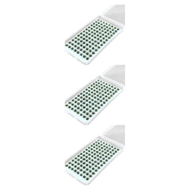 Youkk Resin Mini Grass Tuft Low Maintenance Miniatures Static Grass Tuft For Versatile Long-lasting No.7 3Set