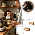 thumbnail image 1 of Glass Shot Cup Small Milk Pitcher Coffee Extraction Measuring Beaker, 1 of 5