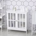thumbnail image 4 of kleankin Modern Kitchen Storage Sideboard with Clear Doors and Shelves, 4 of 10