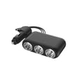 thumbnail image 1 of Auto Drive Triple 12V/24V Cigarette Lighter Adapters with USB Charging Ports, Compatible with Smartphones and Tablets, 1 of 8