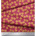 thumbnail image 3 of Soimoi Satin Silk Fabric Text & Tiger Face Cartoon Print Fabric by The Yard 42 Inch Wide, 3 of 3