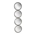 thumbnail image 1 of Sagebrook Home 48" 4-Mirrored Circles, Black Wb, 1 of 4