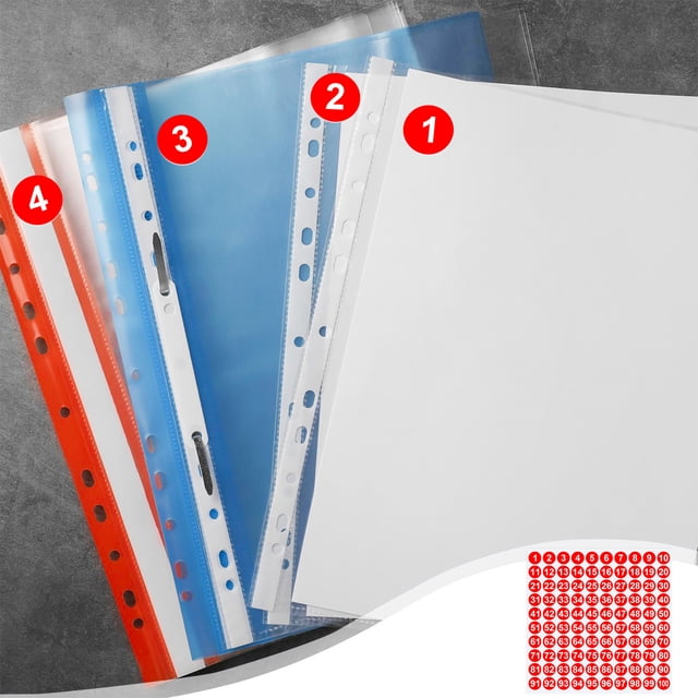 QTOCIO Feuilles d'Autocollants de Combinaison de Chiffres 1 à 100 de 1 Pouce pour Décoration de Notes