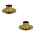 thumbnail image 4 of Thinsony Pillar Candle Holder Candlelight Home Decor Party for Dining Christmas Gold Small 2Set, 4 of 6
