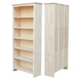 thumbnail image 4 of International Concepts Home Accents Unfinished 72" Shaker Bookcase, 4 of 7