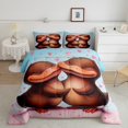 thumbnail image 2 of Erosebridal Ensemble de Couette Très Grand Ornithorynque pour Couple, Insert de Couette Faune Australienne, Réversible 3 Pcs, 2 of 7