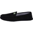 thumbnail image 2 of Roxoni Pantoufles pour Hommes, Pantoufle Mocassin en Suède avec Mousse Mémoire Noire, 2 of 5