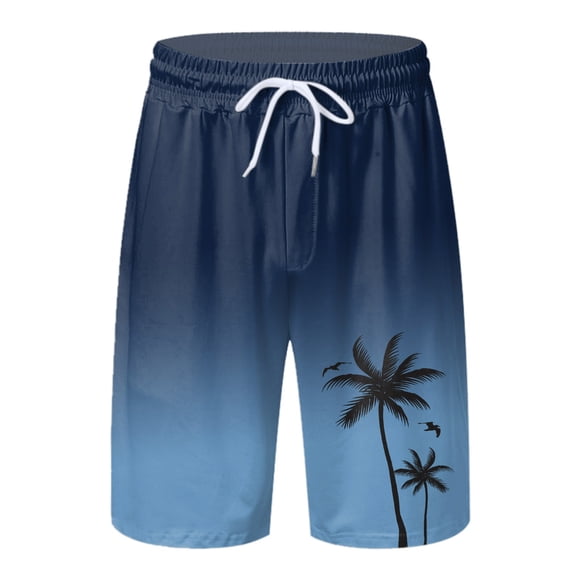 Ketyyh-chn99 Shorts Cargo pour Hommes Plage Mode Maillots de Bain Shorts avec Poches à Fermeture Éclair Bleu Foncé,L