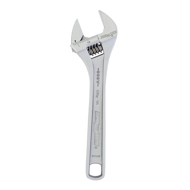 Channellock 808W 8-Inch Adjustable Wide Wrench Chrome