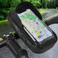 thumbnail image 3 of Handlebar Bag Phone Holder Bike Front Frame Phone Bag Waterproof Bicycle Motorcycle Cycling Bag Handy E-Bike Pouch 360° Rotatable Cell Phone Holder for Smartphone Motorcycle Bike, 3 of 11