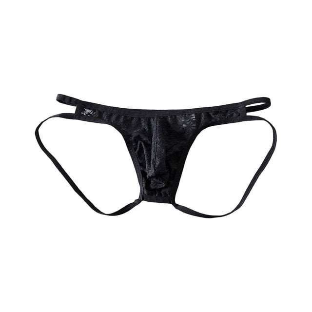 Product Men's underwear Sheer Lace Low Rise Thong Underwear with Breathable Mesh and Comfortable Design for Daily Wear