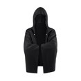thumbnail image 2 of Maytalsory Non-slip Surf Poncho Robe For Secure And Adjustable Fit Lightweight Beach Poncho black, 2 of 6