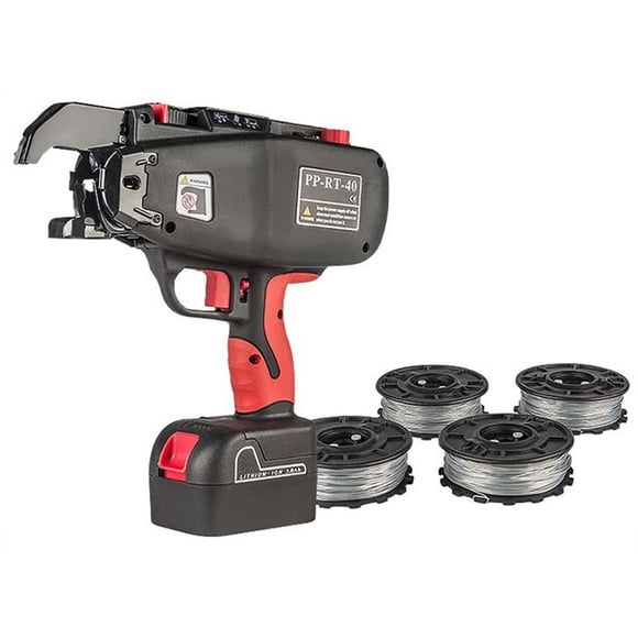Rebar Tying Machine, 14.4V 4.0Ah Automatic Rebar Tier Binding Machine With 2 Battery Wire Pliers Electric Strapping Machine