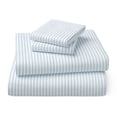 thumbnail image 2 of Mainstays Kids 220TC Cotton Blue Stripe Double, 4 Piece Sheet Set, 2 of 8