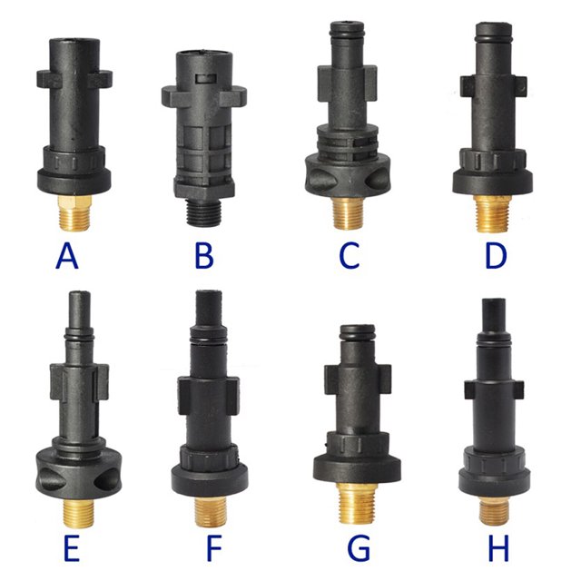 1pc Pressure Washer Adapter Foam Nozzle Adapter Car Washing Quick Connect Kit Copper Accessories H