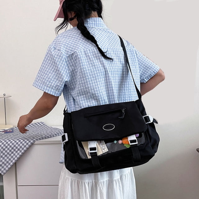 Tyidzon Sac Messager de Classe Grande Capacité pour Étudiant, Sac Messager à Bandoulière Simple et Polyvalent, Fournitures de Rentrée