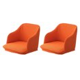 thumbnail image 2 of Transemion 2x Quick Installation And Easy Care Stretchy Chair Covers For Maintenance High Elastic Full orange 1Set, 2 of 6