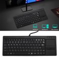 thumbnail image 1 of Wired Keyboard, Stable Connection Mechanical USB Keyboard with Touchpad Long Life  for Industrial Use, 1 of 7