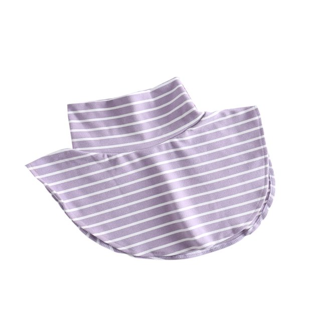 MesaSe Les Faux Cols pour Femmes à Rayures/col Roulé Solide Portent une Taille Extérieure Ou en Pull Blanc