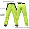 thumbnail image 4 of Pantalon à Bretelles Imperméable et Isolé pour Hommes, Pantalon de Planche à Neige Ski, Salopette, 4 of 9