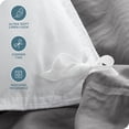 thumbnail image 2 of Bare Home Sandwashed Duvet Cover Set - Ultra-Soft - Premium 1800 Collection - 3 Piece - Full, Frost Gray, 2 of 7