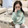 thumbnail image 4 of Qudderr Chandails à Col Roulé pour Filles Bébé Pull en Polaire Tricoté 2-13 Ans Filles Automne Hiver Chandail en Molleton Chaud, 4 of 8
