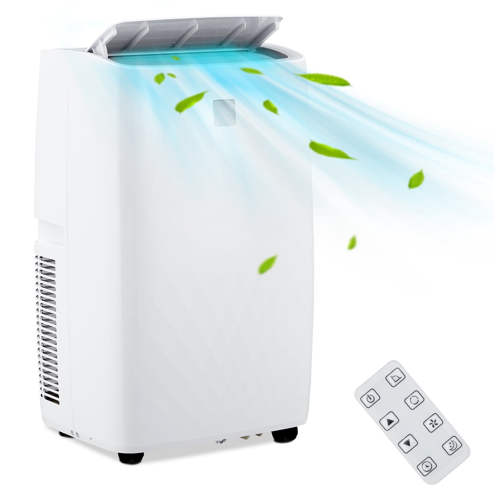 14000BTU Portable Air Conditioners Cool Up to 750 Sq.Ft, Air Conditioners with Remote Control 24H Timer AC Unit, Portable AC Unit/Dehumidifier/3 Speeds Fan/Sleep Mode for Bedroom Smart Standing AC
