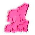 thumbnail image 1 of Moule en Silicone de la Famille des Loups, 1 of 7