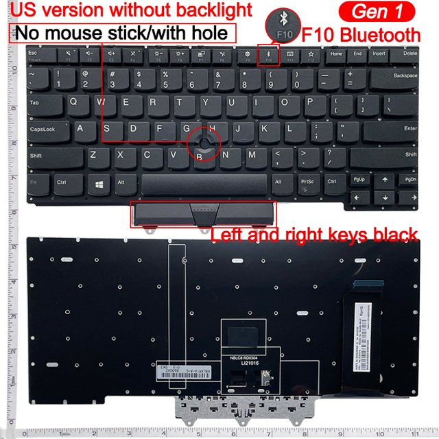 Nouveau Clavier US pour Lenovo ThinkPad E14/R14/S3 GEN 2 E14 2e gen2 gen3 gen4/R14 GEN 2 E14 2e GEN 2/E14 2e GEN 3/E14 2e GEN 4 ORG Sans Rétroéclairage