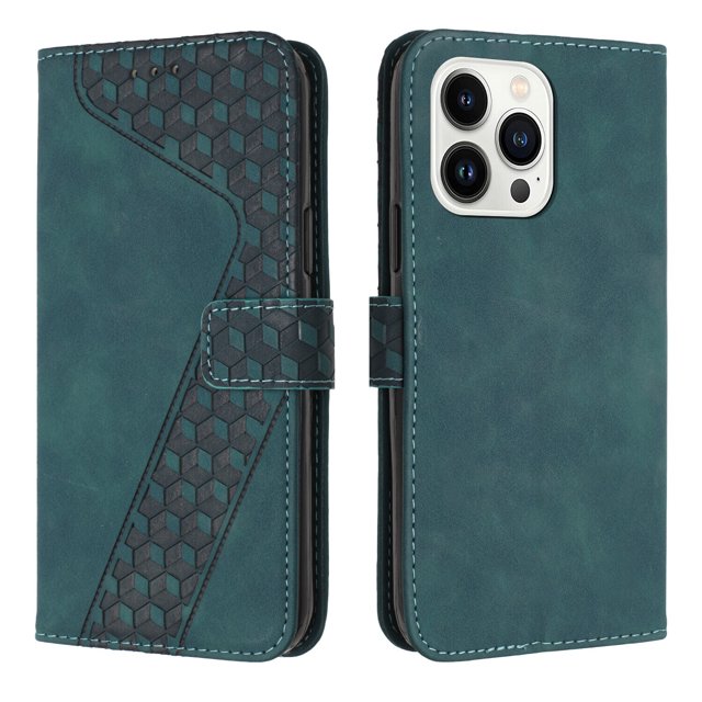 Compatible with iPhone 15 Pro Max Case Wallet Design with Card Slots Magnetic Closure Cover