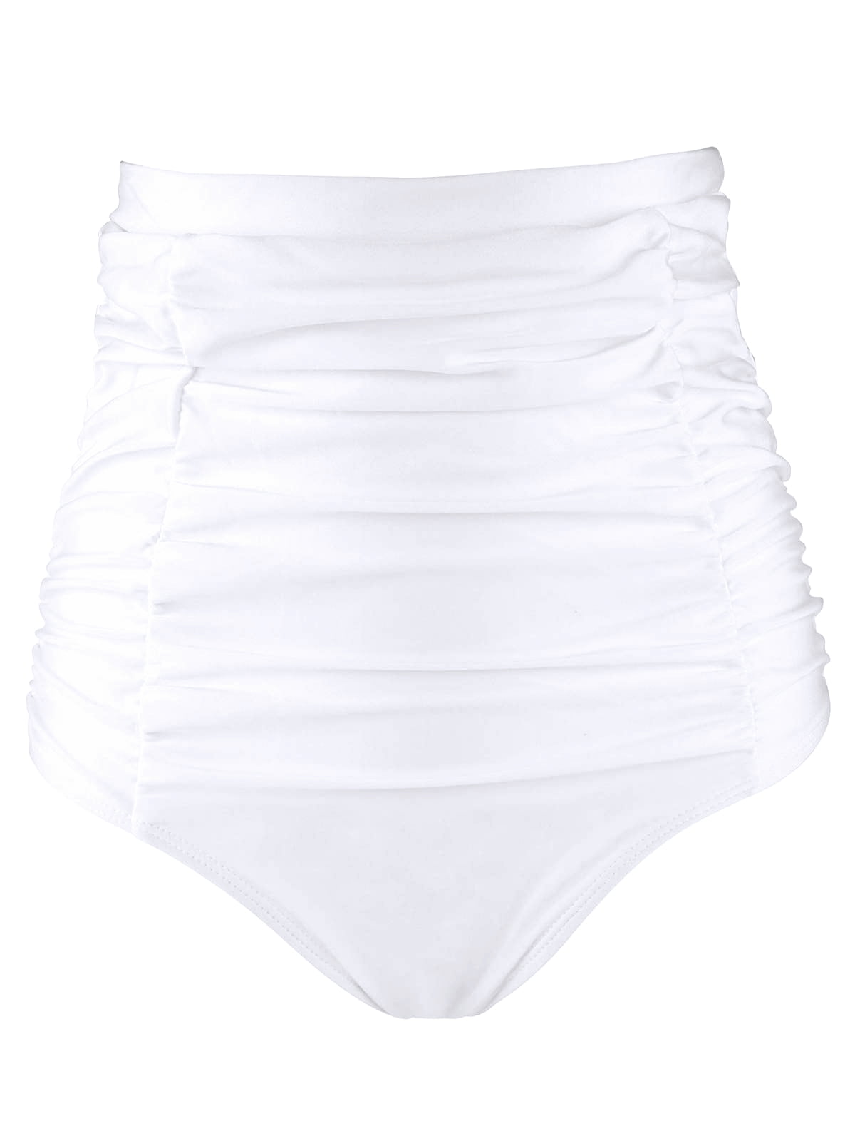 RELLECIGA Women's High Waisted Ruched Bikini Bottom