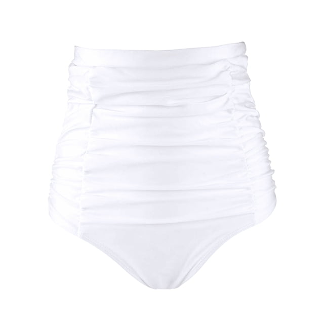 RELLECIGA Women's High Waisted Ruched Bikini Bottom