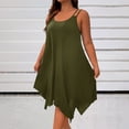 thumbnail image 1 of Ounisa Robe Camisole Midi Fluide Sans Manches à Encolure Dégagée et Ourlet Asymétrique pour Femme Grande Taille, 1 of 8