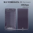 thumbnail image 2 of M.2 NVME SATA NGFF SSD Enclosure Single Chip Dual Protocol Dual Disk USB3.2 10Gb Mobile Storage Hard Drive Box, 2 of 5