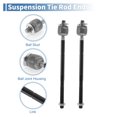 thumbnail image 4 of 2 Pcs Front Inner Tie Rod Ends Kit Suspension Steering Tie Rod End for Mazda Tribute 2001-2006 No.EV405, 4 of 7
