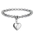 thumbnail image 1 of Girls Bracelet Gift Giving Polished Trendy Heart 26 Letters Alphabet Initial Bracelet, 1 of 5