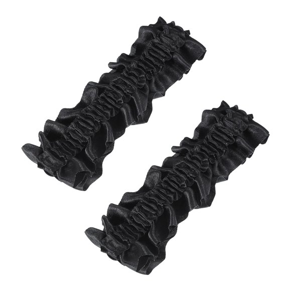 KLKCMS 2 Pieces Sleeve Garter Gifts Anti Slip Unisex Mens Accessories Sleeve Holder Black